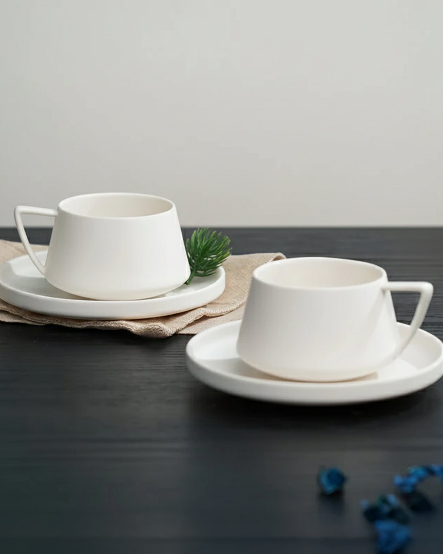 Elevated Porcelain Cup & Saucer Set CLOUD