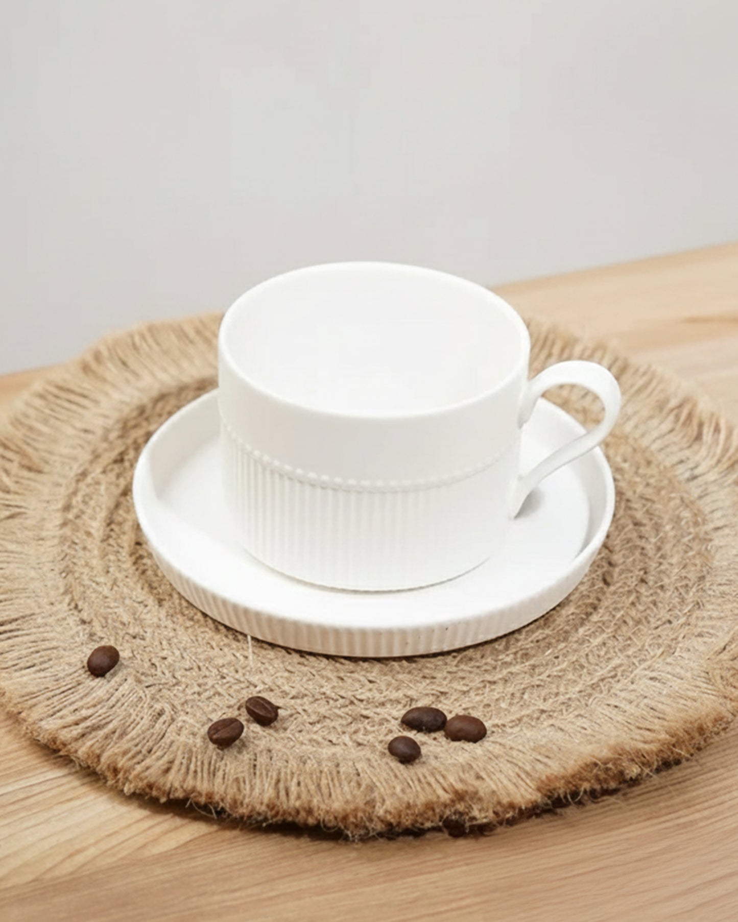 Stroke Porcelain Cup & Saucer Set CLOUD