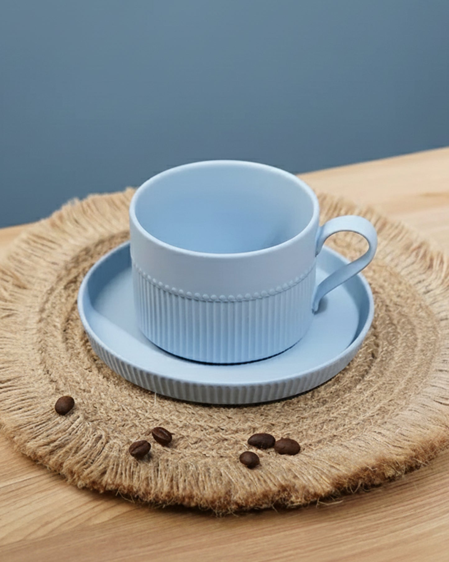 Stroke Porcelain Cup & Saucer Set SKY