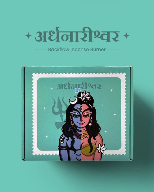 Ardhnarishwar Backflow Incense Burner