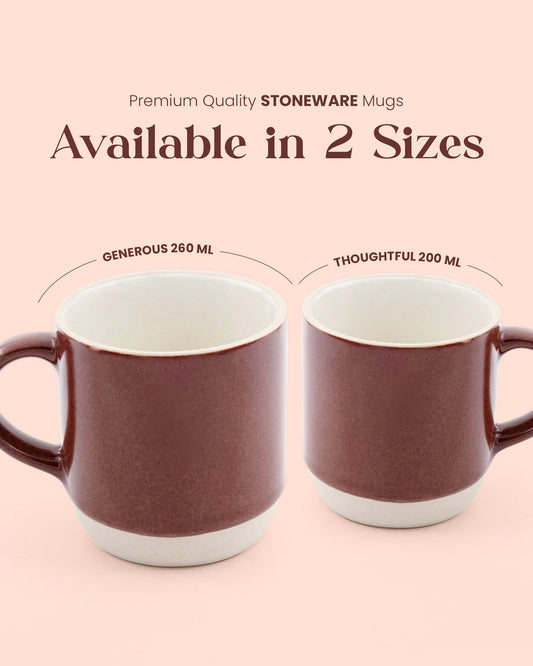 Elemental Stoneware Mug — CHOCOLATE BROWN