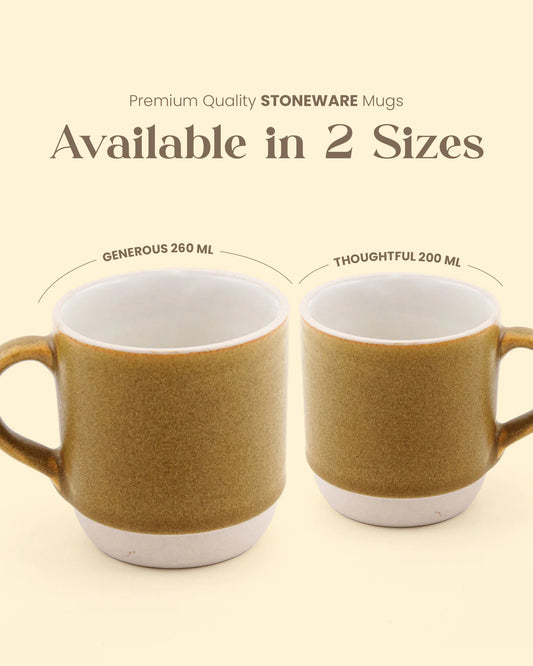 Elemental Stoneware Mug — SPICY MUSTARD