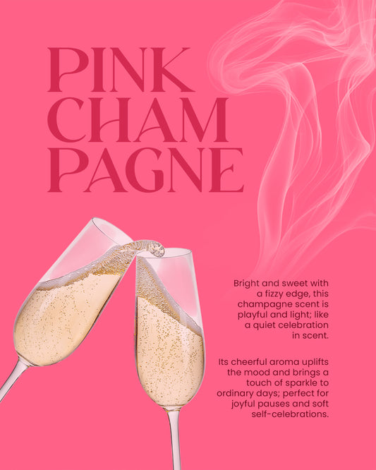 CHAMPAGNE KISSES – Pink Champagne Soy Wax Candle