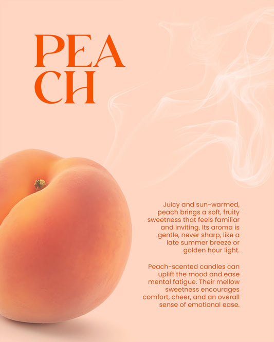 LUSH PEACH – Peach Soy Wax Candle