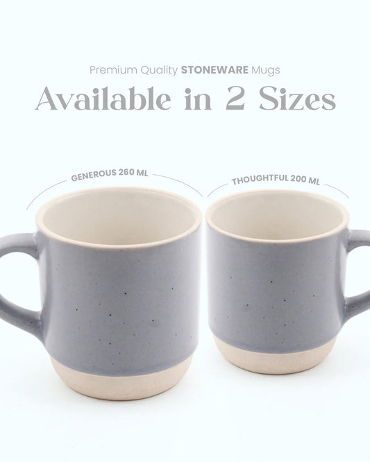 Elemental Stoneware Mug — ASH GREY
