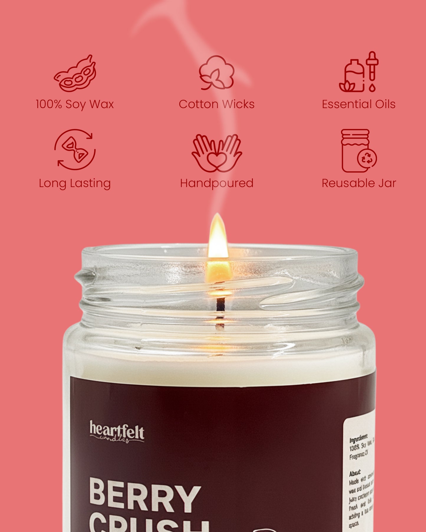 BERRY CRUSH – Cranberry Soy Wax Candle