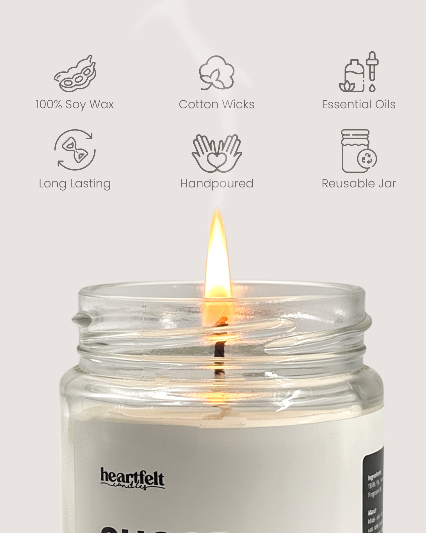 SUGAR FLAME – Marshmallow Soy Wax Candle