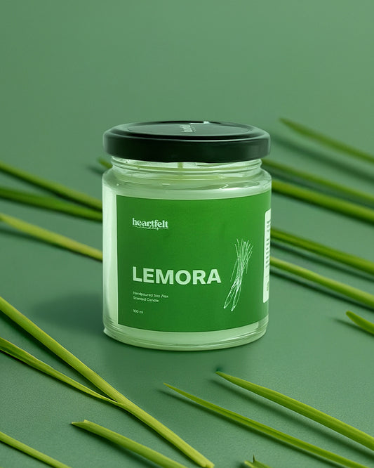 LEMORA – Lemongrass Soy Wax Candle