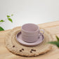 Vogue Stroke Fine Porcelain Cup & Saucer Set of 4 – Artistic Brushstroke Design for Tea & Coffee