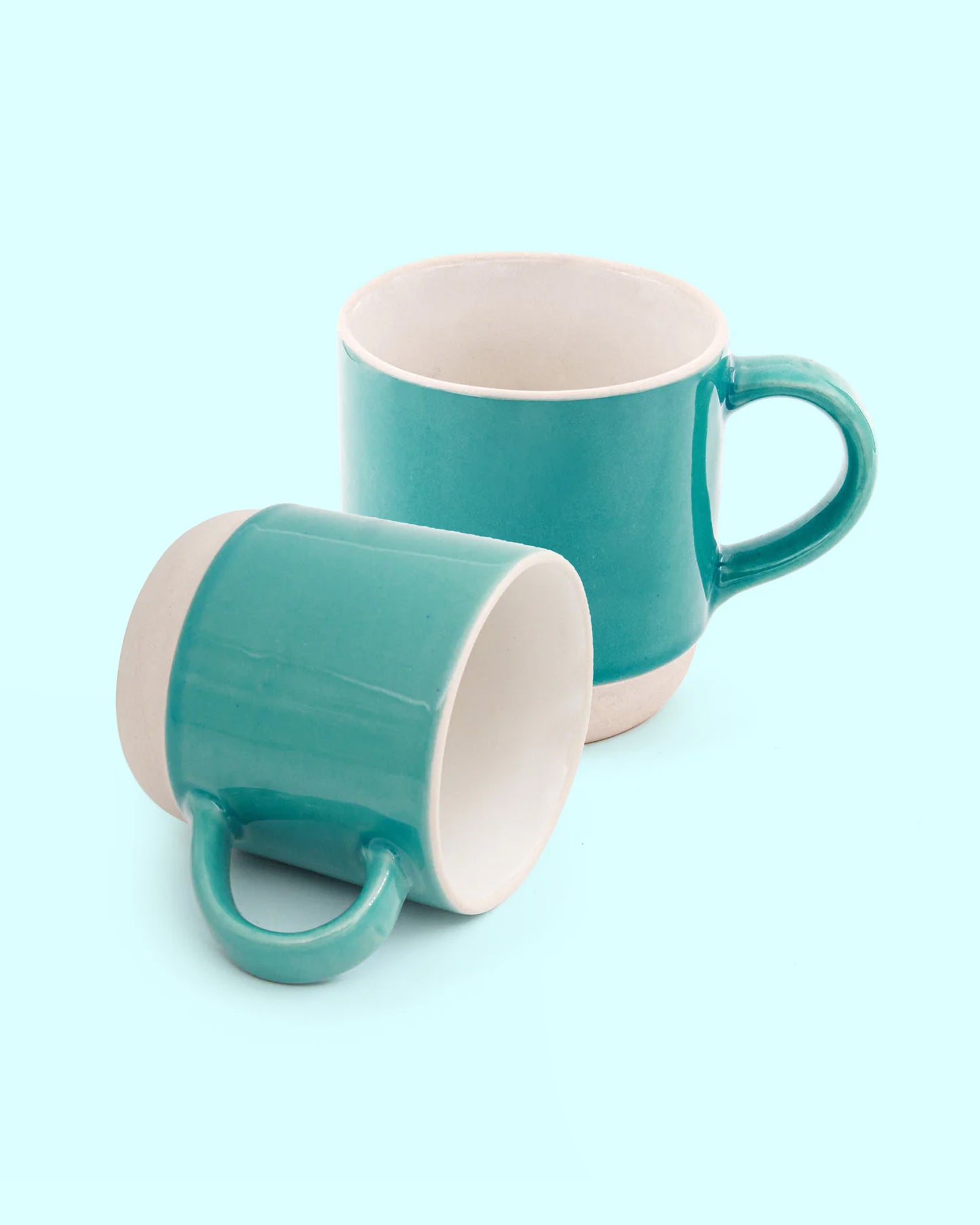 Elemental Stoneware Mug — DARK CYAN