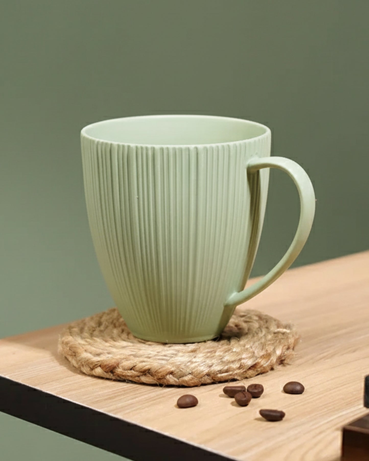 Diamond Porcelain Mug Set of 2 MOSS