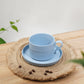 Vogue Stroke Fine Porcelain Cup & Saucer Set of 4 – Artistic Brushstroke Design for Tea & Coffee
