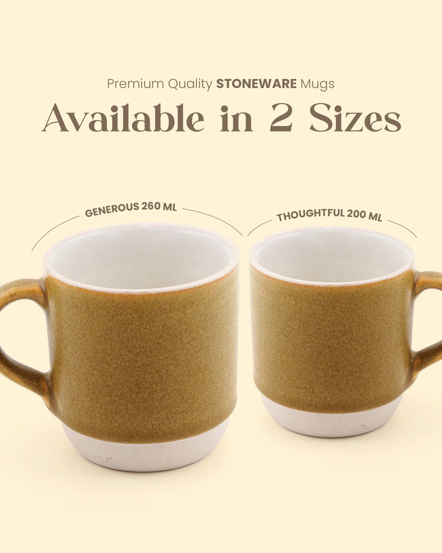 Elemental Stoneware Mug — SPICY MUSTARD