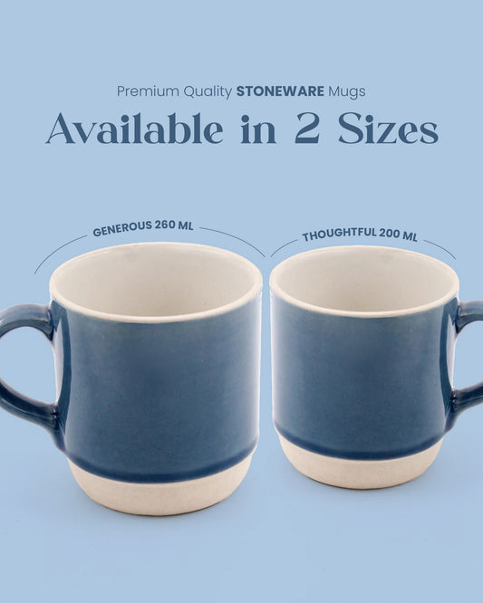 Elemental Stoneware Mug — AEGEAN BLUE