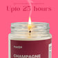 CHAMPAGNE KISSES – Pink Champagne Soy Wax Candle
