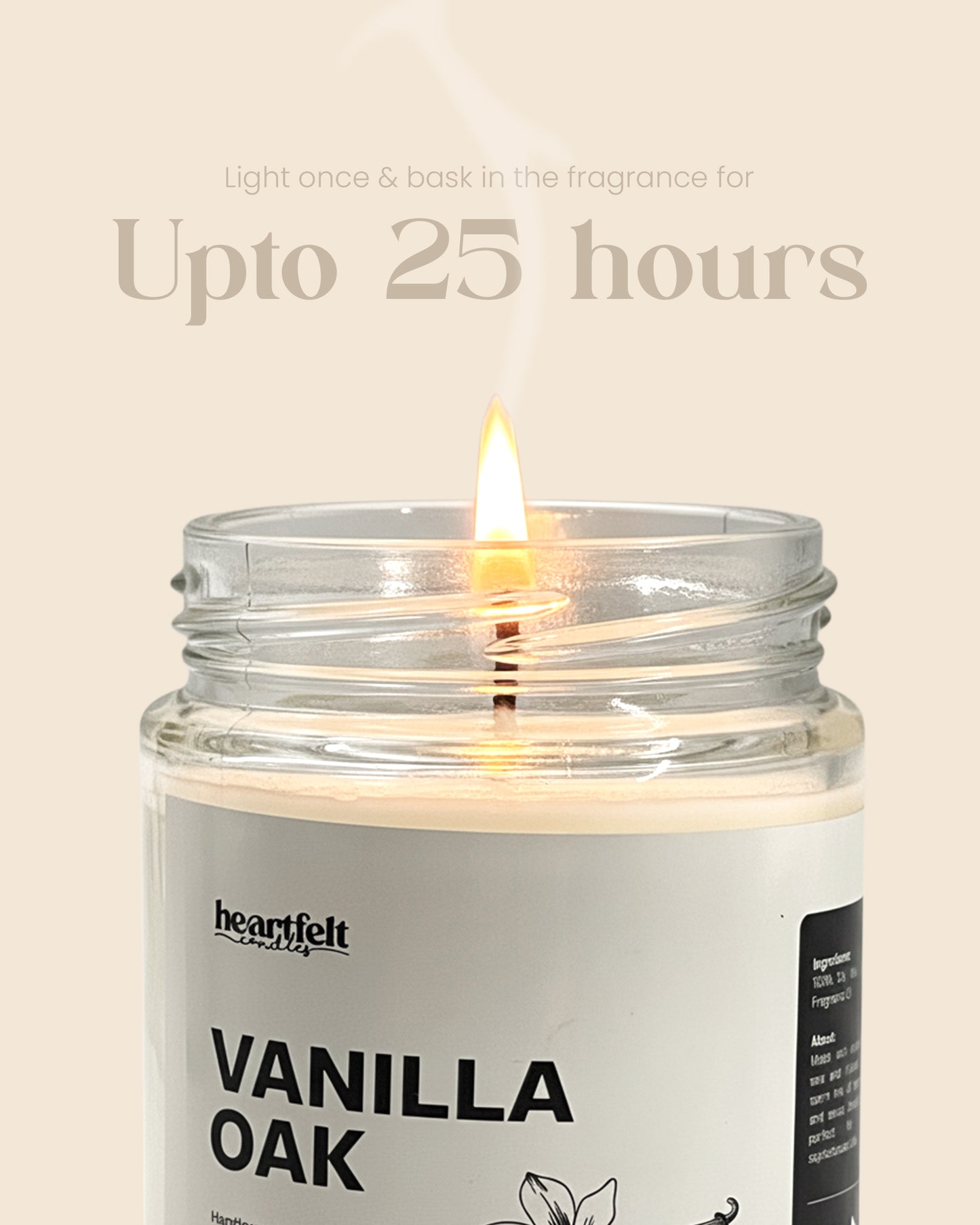 VANILLA OAK – Bourbon Vanilla Soy Wax Candle