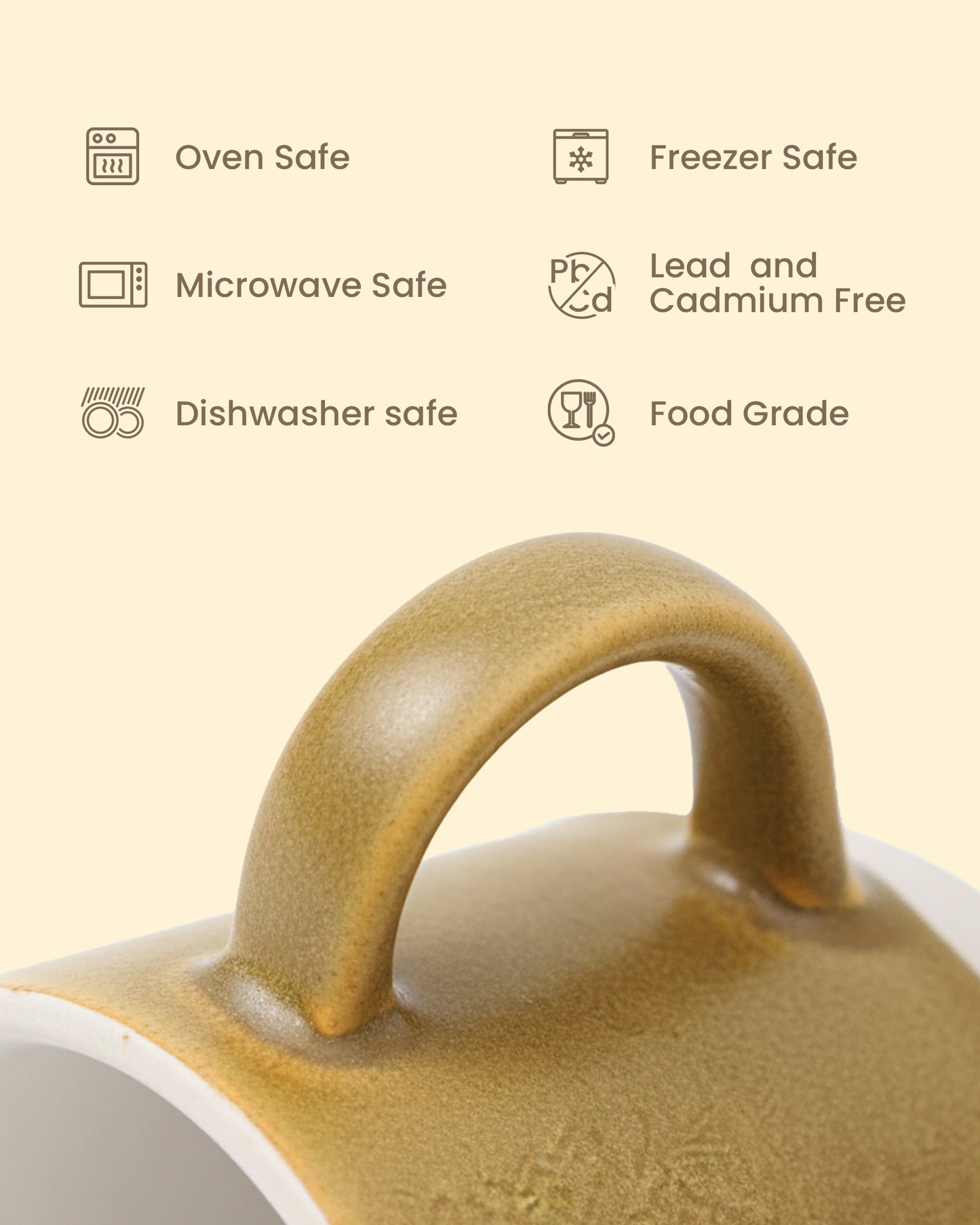 Elemental Stoneware Mug — SPICY MUSTARD