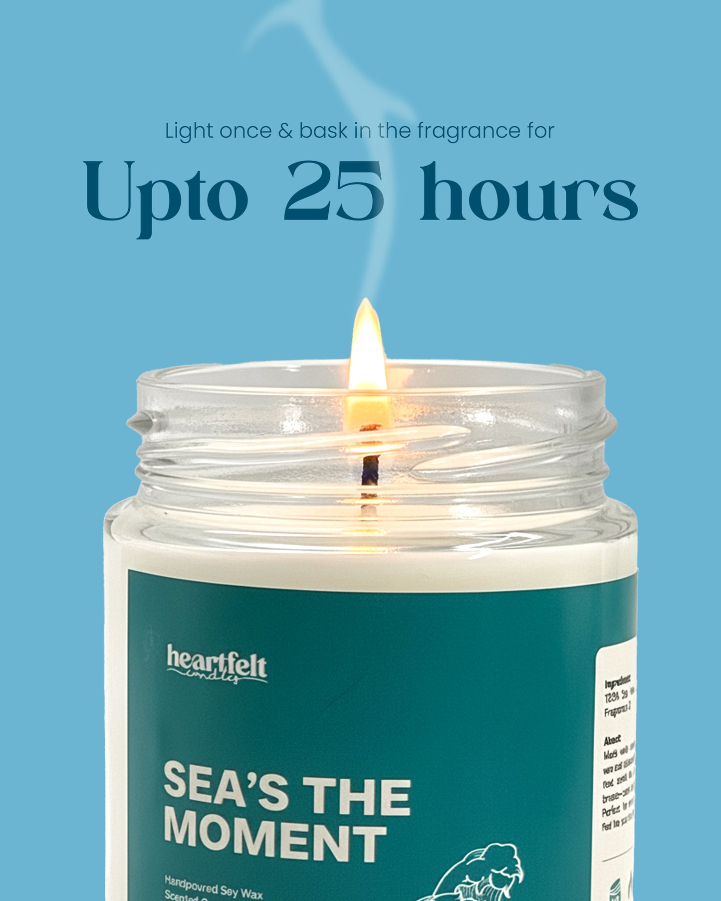 SEA’S THE MOMENT – Blue Ocean Soy Wax Candle