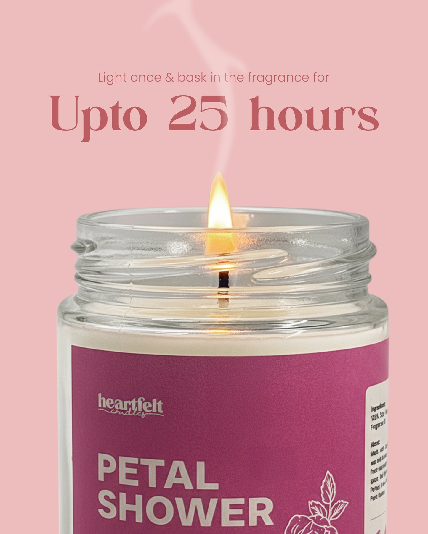 PETAL SHOWER – Rose Soy Wax Candle