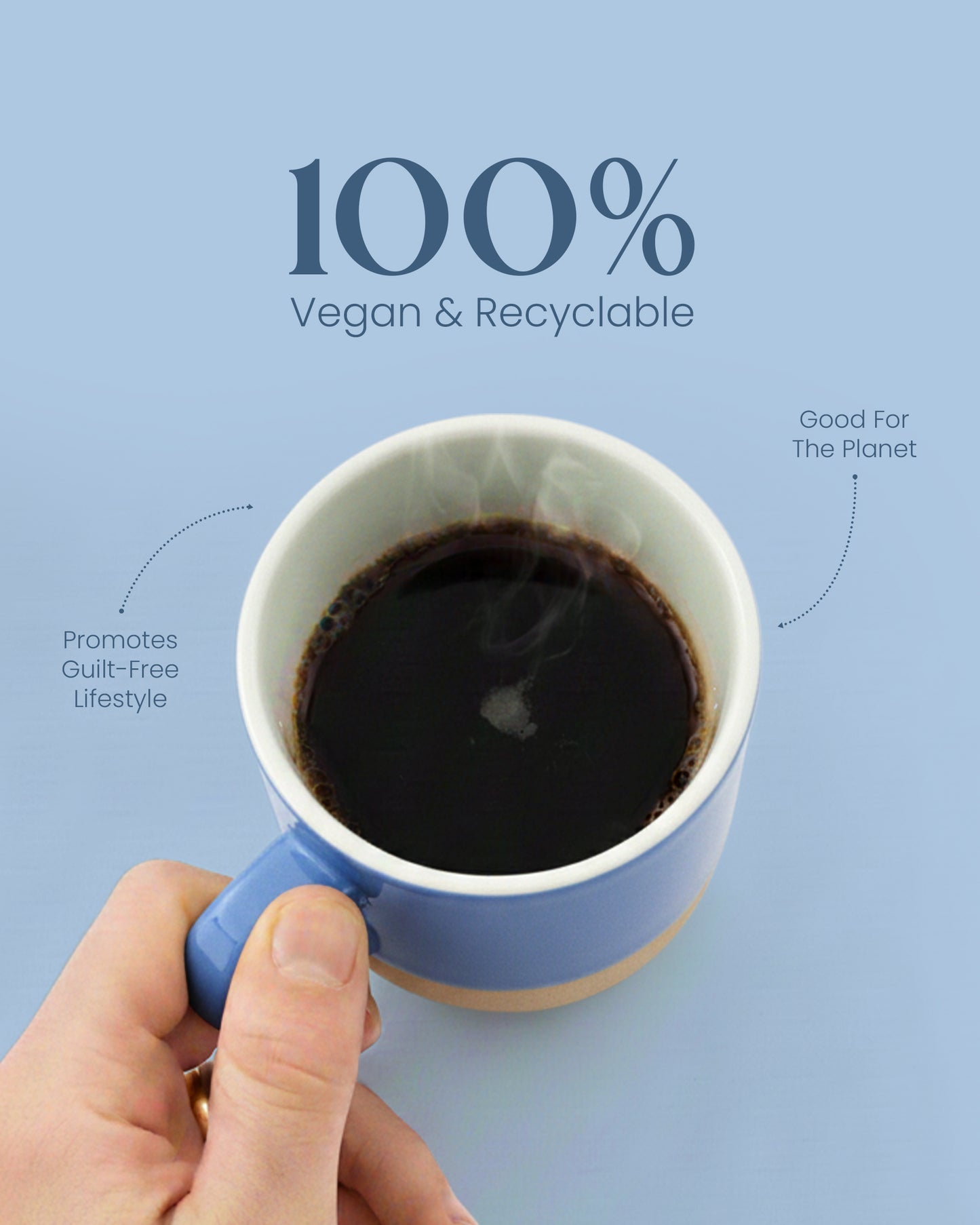 Elemental Stoneware Mug — AEGEAN BLUE