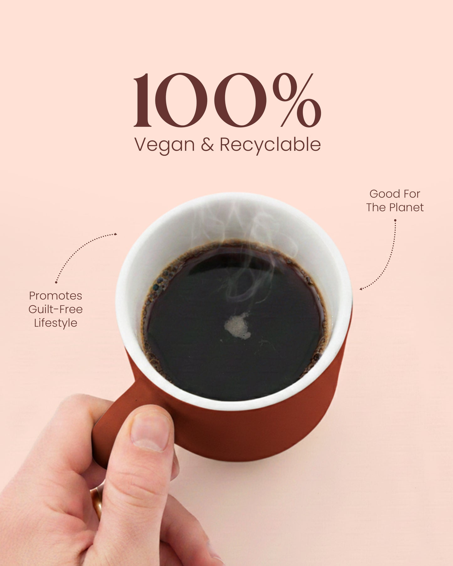 Elemental Stoneware Mug — CHOCOLATE BROWN