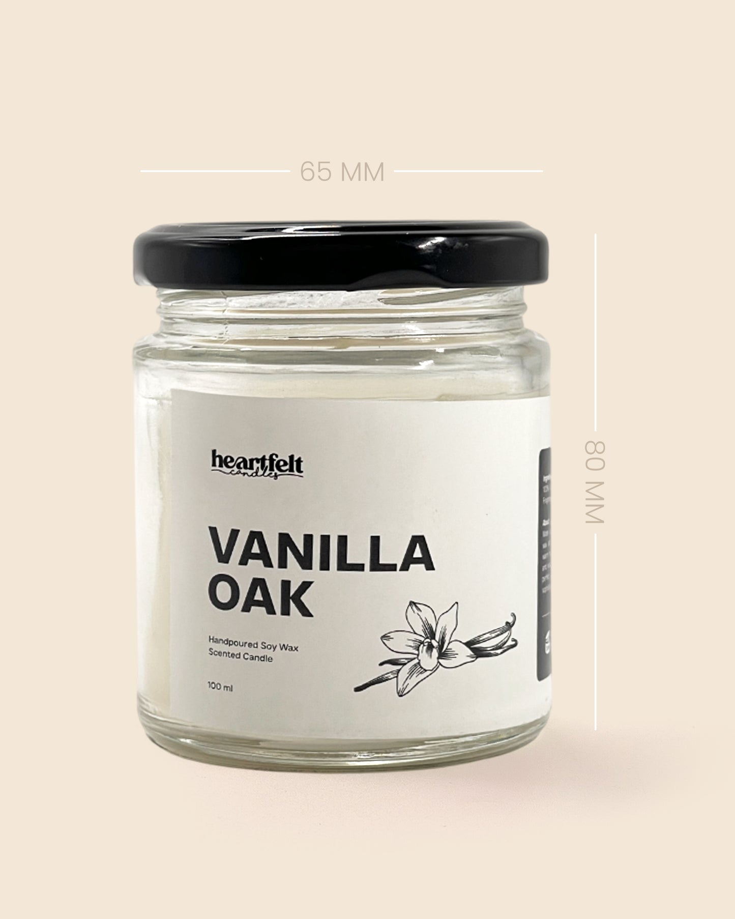 VANILLA OAK – Bourbon Vanilla Soy Wax Candle
