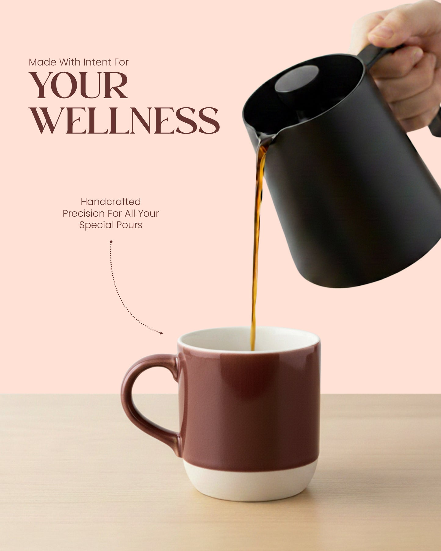 Elemental Stoneware Mug — CHOCOLATE BROWN