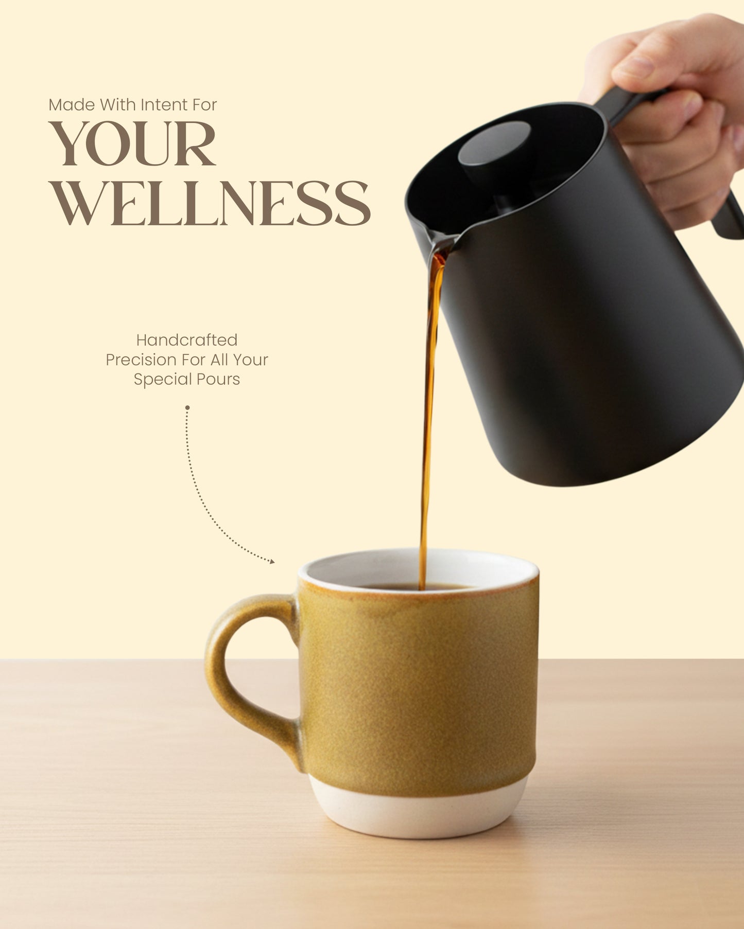 Elemental Stoneware Mug — SPICY MUSTARD