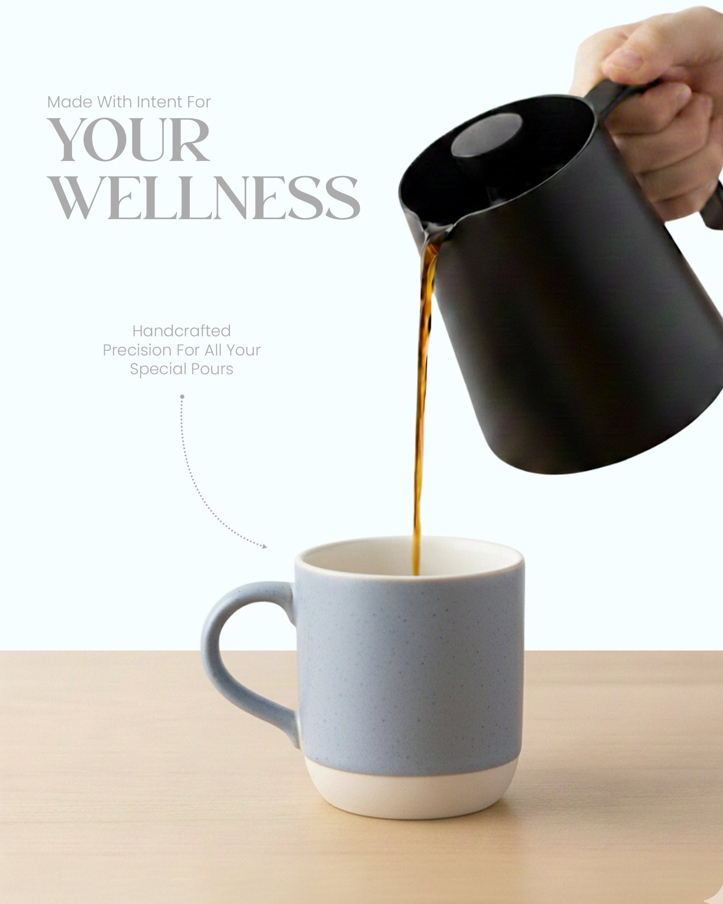 Elemental Stoneware Mug — ASH GREY