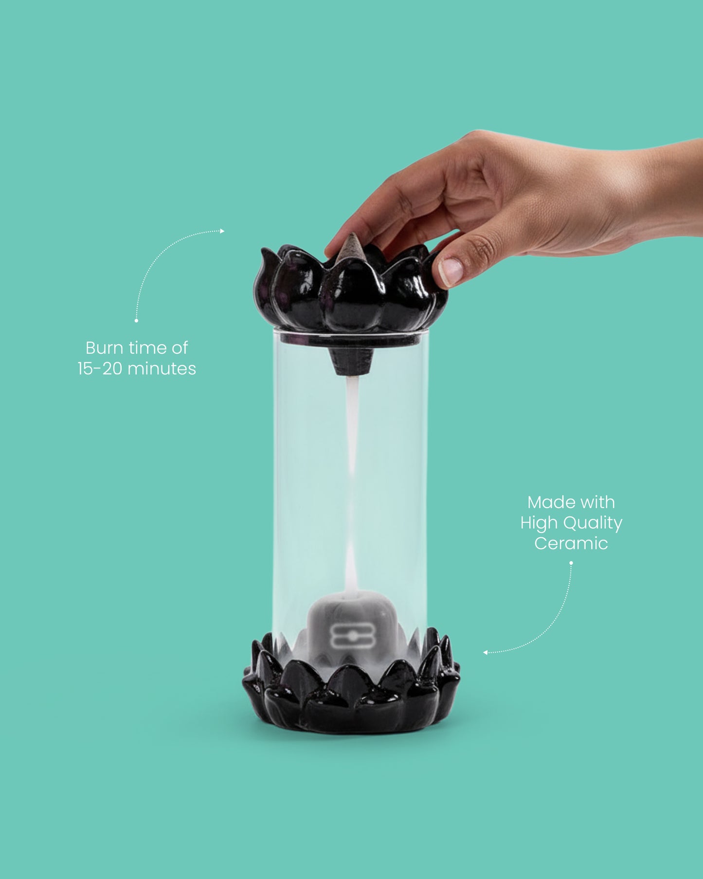 Ardhnarishwar Backflow Incense Burner
