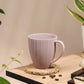 Vogue Diamond Fine Porcelain Mug Set of 2 – Faceted Mugs for Stylish Tea & Coffee