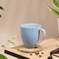 Vogue Diamond Fine Porcelain Mug Set of 2 – Faceted Mugs for Stylish Tea & Coffee