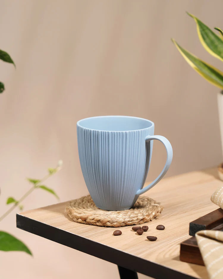 Vogue Diamond Fine Porcelain Mug Set of 2 – Faceted Mugs for Stylish Tea & Coffee