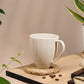 Vogue Diamond Fine Porcelain Mug Set of 2 – Faceted Mugs for Stylish Tea & Coffee