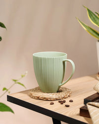 Vogue Diamond Fine Porcelain Mug Set of 2 – Faceted Mugs for Stylish Tea & Coffee